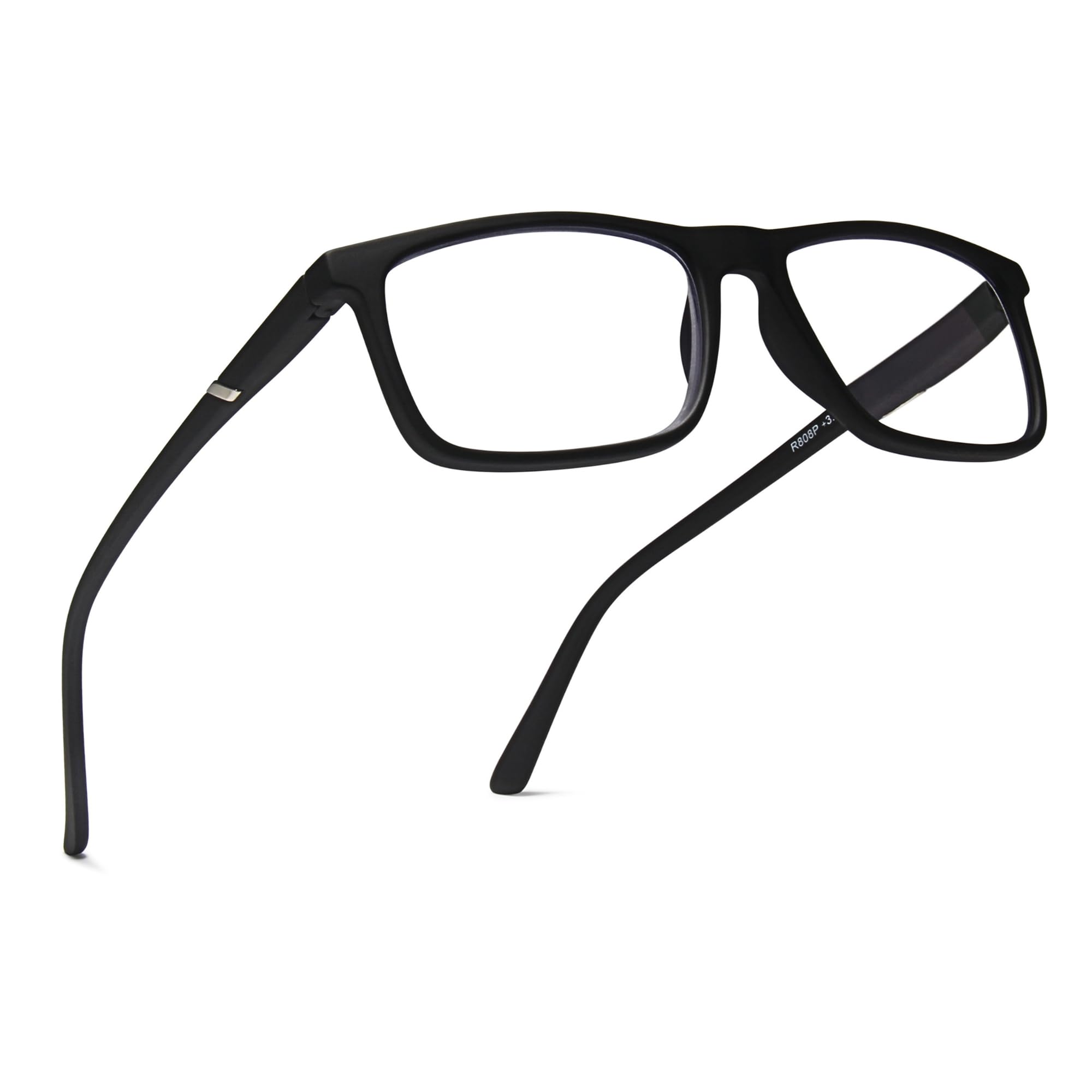 2Seelife Men's Black Blue Light Tr-90 Reading Glasses For – Fits All Face Shapes, Sturdy Frame, Spring Hinges, Premium Readers, +1.50