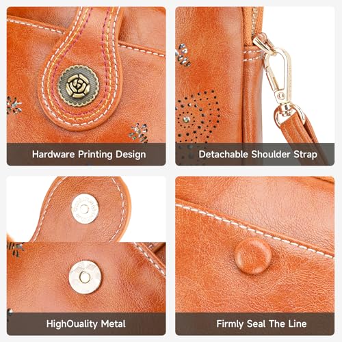 Image of KITEVIUN Small Crossbody Bags for Women, Lightweight Mini Cute Cell Phone Purse for Women with Tassel Shining Butterfly