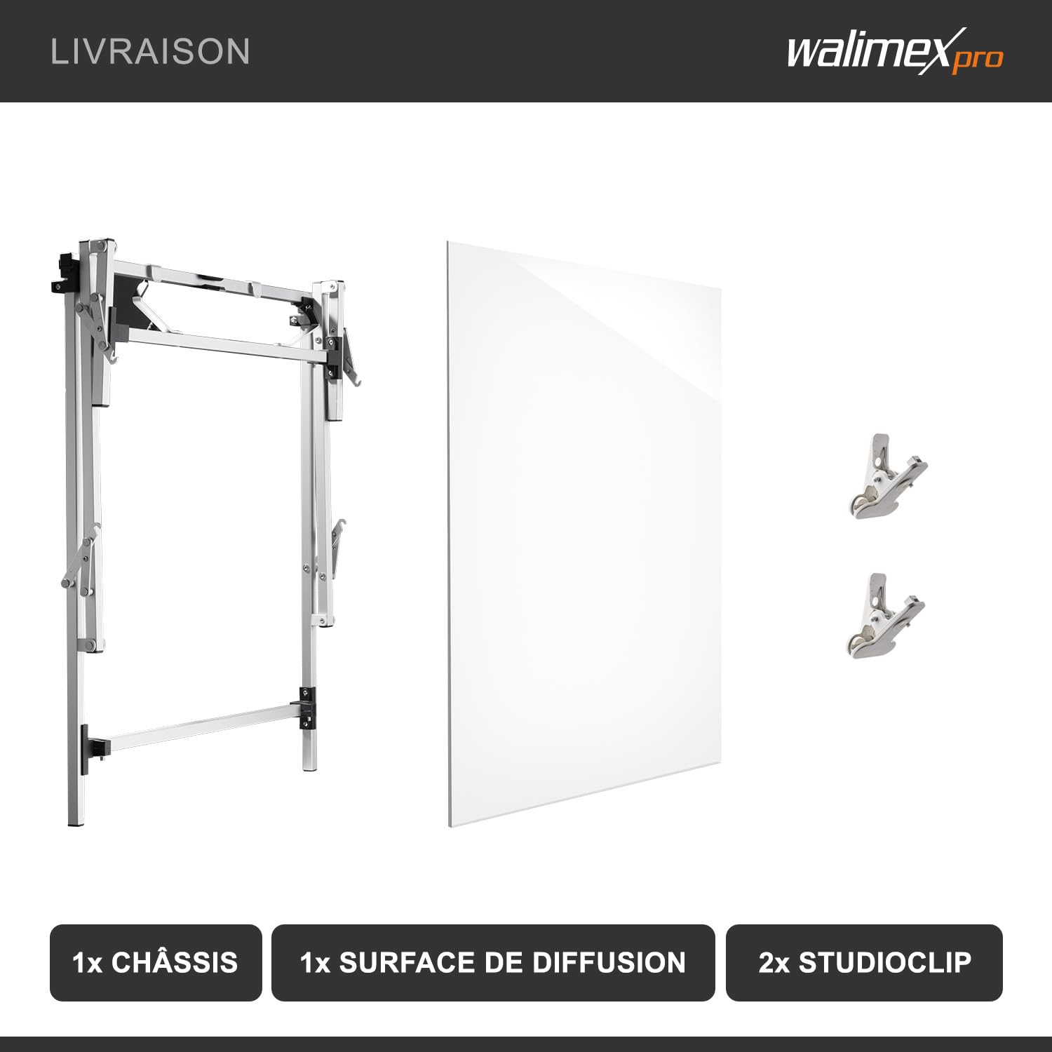 Walimex Pro Table de prise de vue Tavola (hauteur de prise de vue 28 cm)