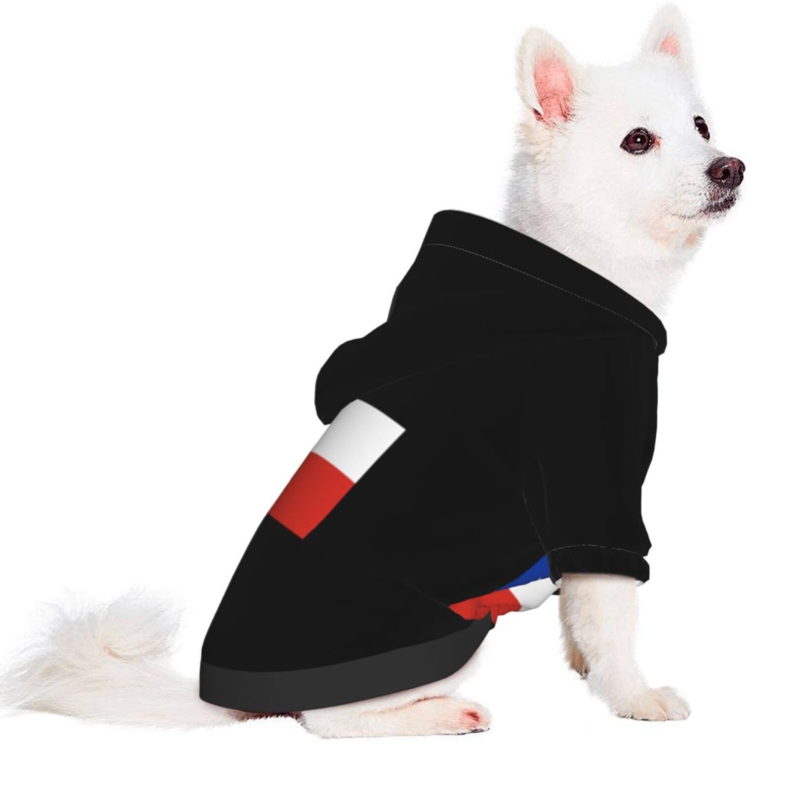 Flag of Chile Dog Sweater Winter Pet Dog Hoodie Sweatshirts Warm Soft Dog Clothes X-Large