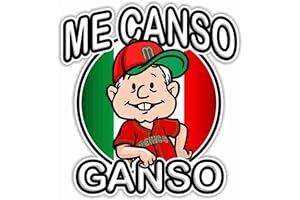 Me Canso Ganso AMLITO Baseball Lopez Obrador AMLO Mexico Decal (2"h X 1.8"w)