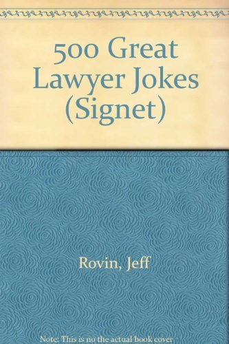500 Great Lawyer Jokes Rovin, Jeff