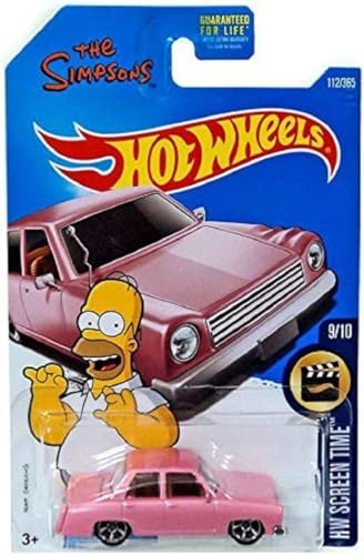 Hot Wheels The Simpsons Family Car Pink 2017 1:64 miniatura 1