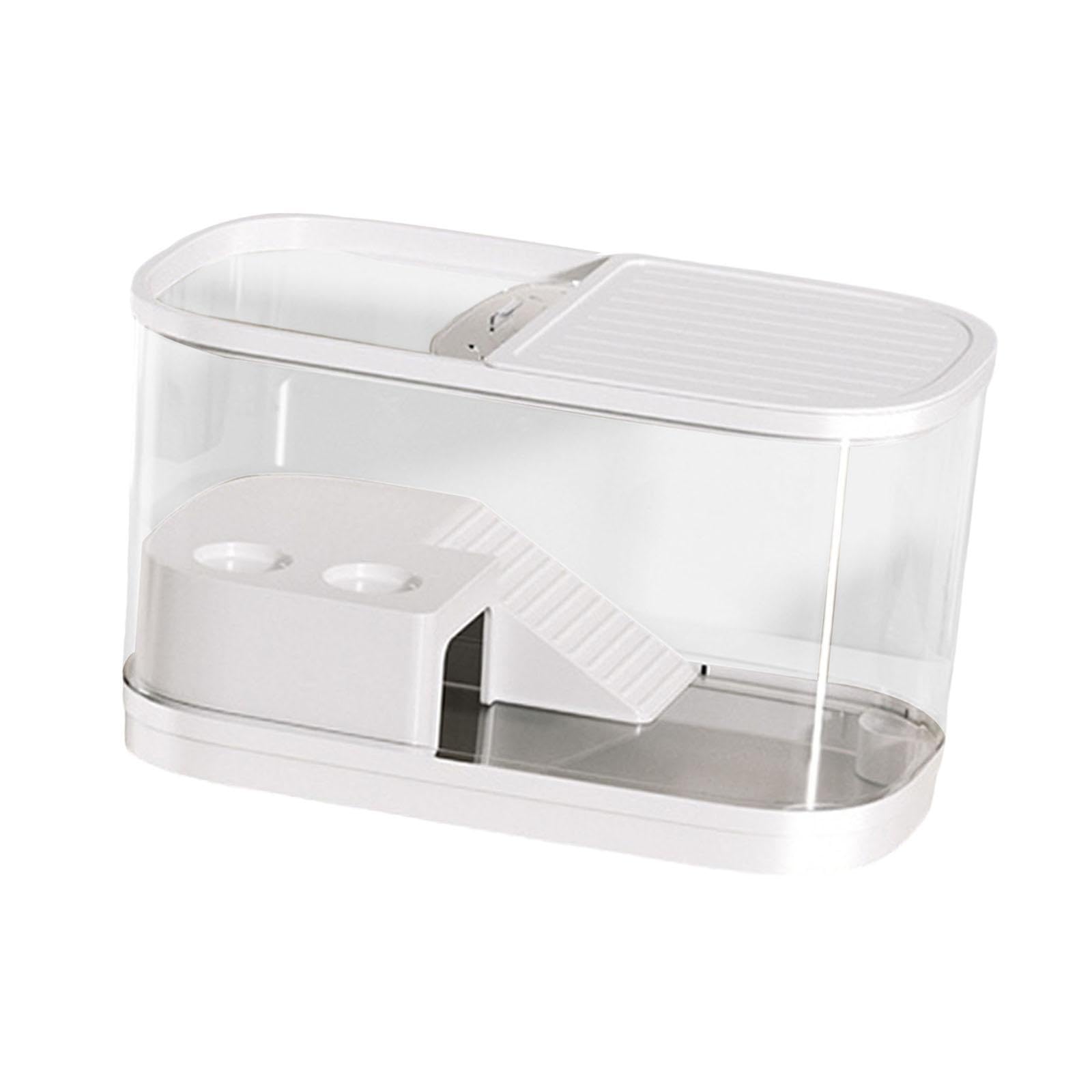 Sharplace Acuario con para Tortugas, hábitat para Reptiles, terrario para Tortugas, Accesorio para Mascotas, L