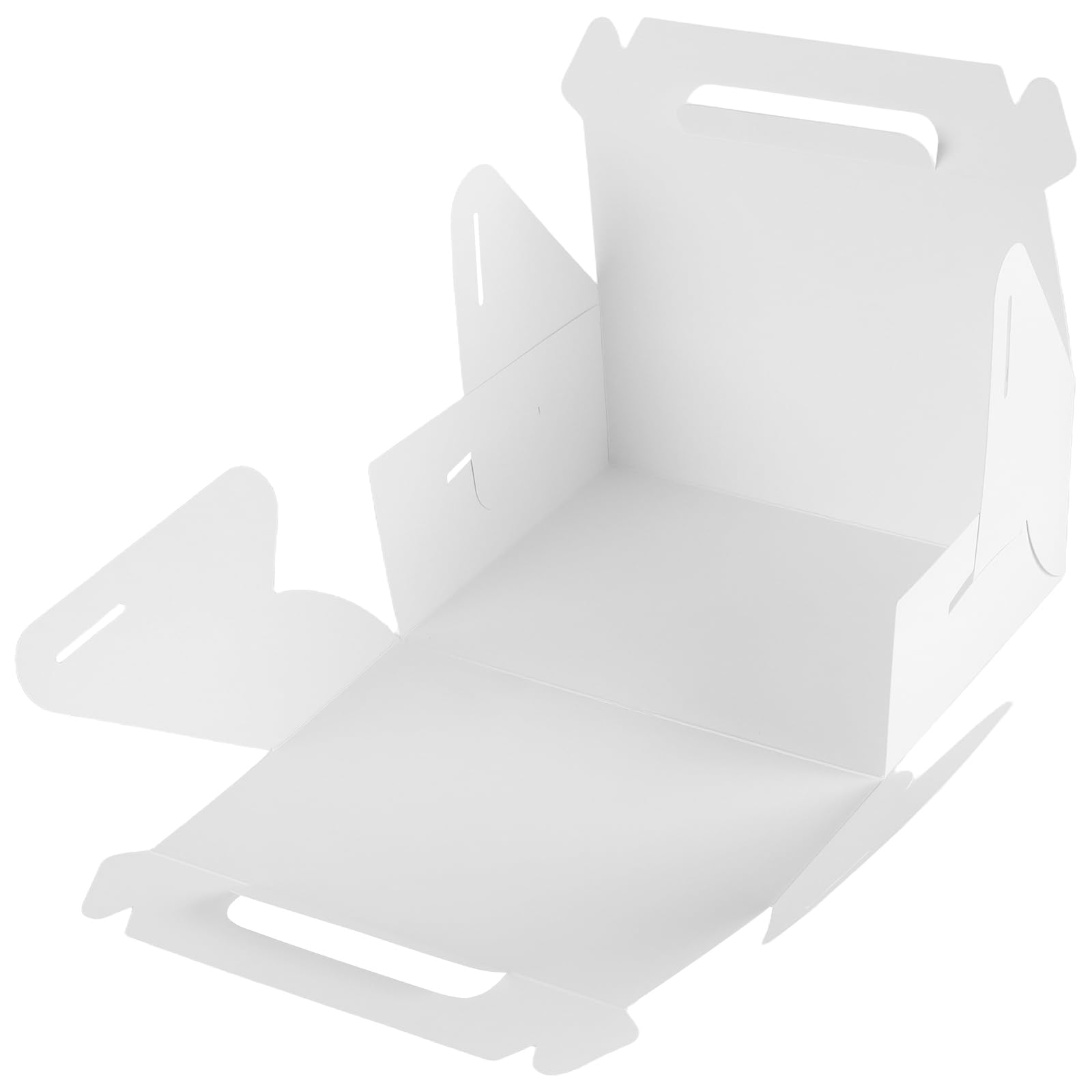 NINGWAAN 50 szt. białych pudełek dwuspadowych, 20 x 15 x 10 cm, papierowe pudełka na prezenty na ślub, urodziny, przyjęcie