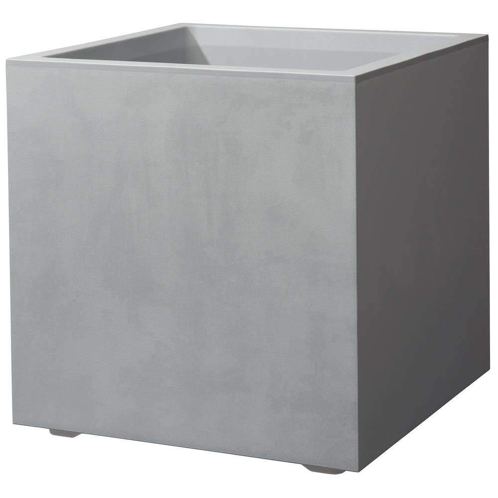 DEROMA VASI E FIORIERE - Vaso CUBO Millennium 39x39 Ghiaccio
