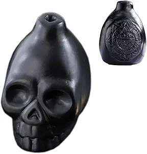 Aztec Skull Scream Whistle - Large, Black