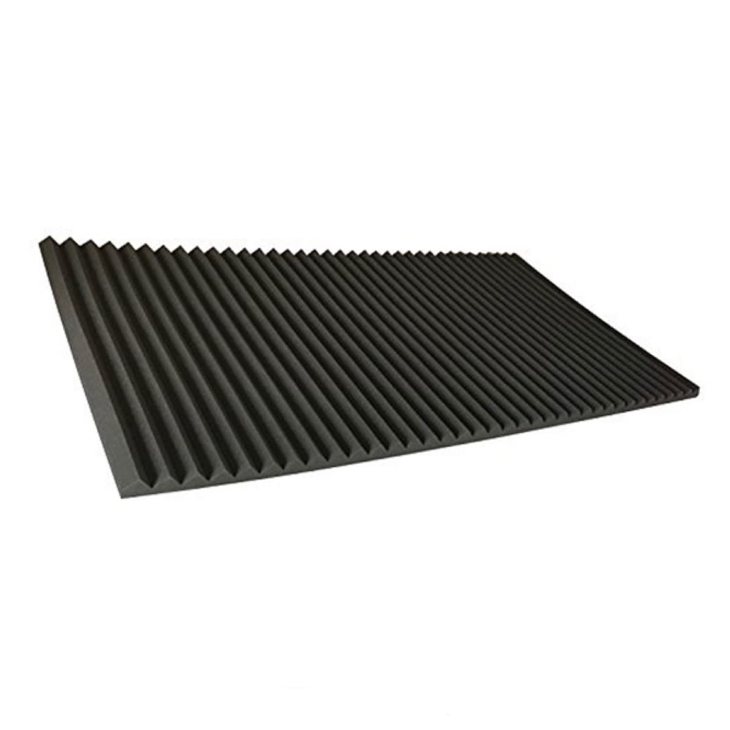 Cambik Acoustic Foam Wedge Shape Panels - 3 x 6 Feet, Music Studio Sound Absorbing Soundproofing Foams, Control Echo with High Density Noise Absorber Wall Panels (3 x 6 Feet (Pack of 1))