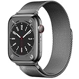 Pulseira original de aço inoxidável para Apple Watch de 38 mm, 40 mm, 41 mm, 42 mm, 44 mm, 45 mm e 49 mm, de substituição, fecho magnético, para iwatch séries Ultra SE, 8, 7, 6, 5, 4, 3, 2 e 1
