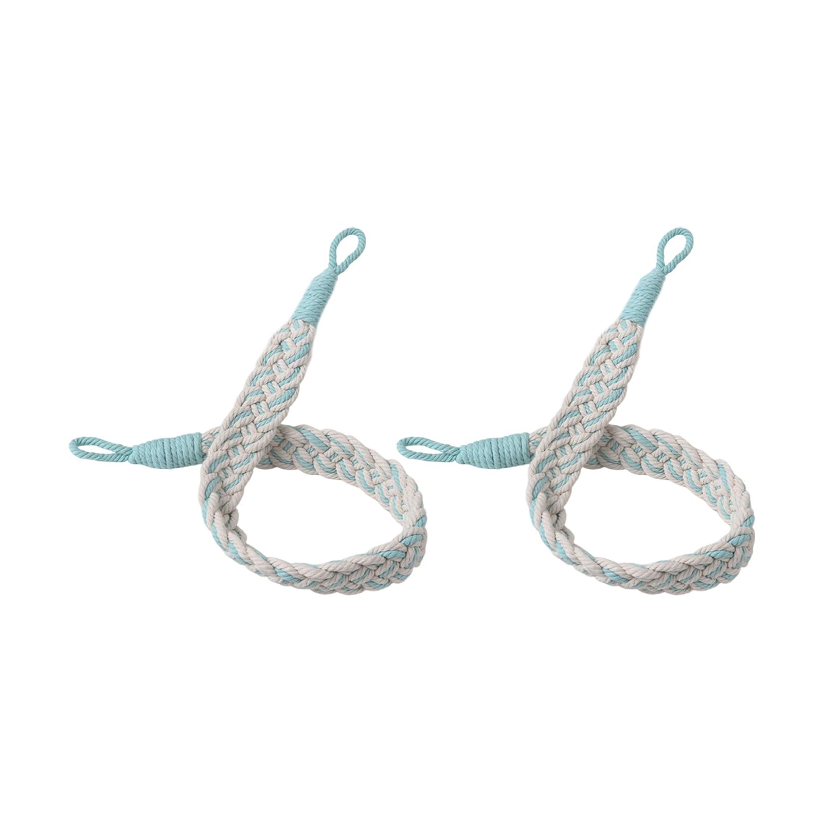 Tsophreniq Of 2 Braided Fabric Curtain Tiebacks Rope Window Drapery Holdbacks Straps Cords Accessories Handwoven Holders