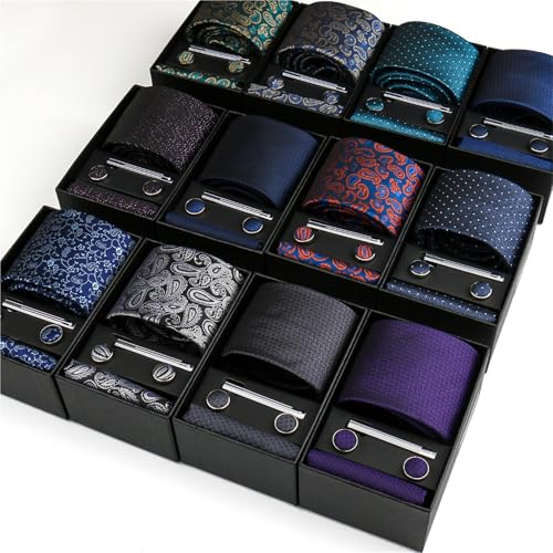 Set de corbata para hombres para boda y negocios miniatura 2