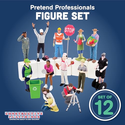 Set de 12 muñecos de profesiones para niños 3+ miniatura 2