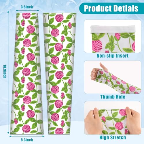 Image of Bebila Gardening Sleeves for Women Farm UV Sun Protection Anti-Scratch Cooling Sleeves with Thumb Hole Arms Cover Outdoors