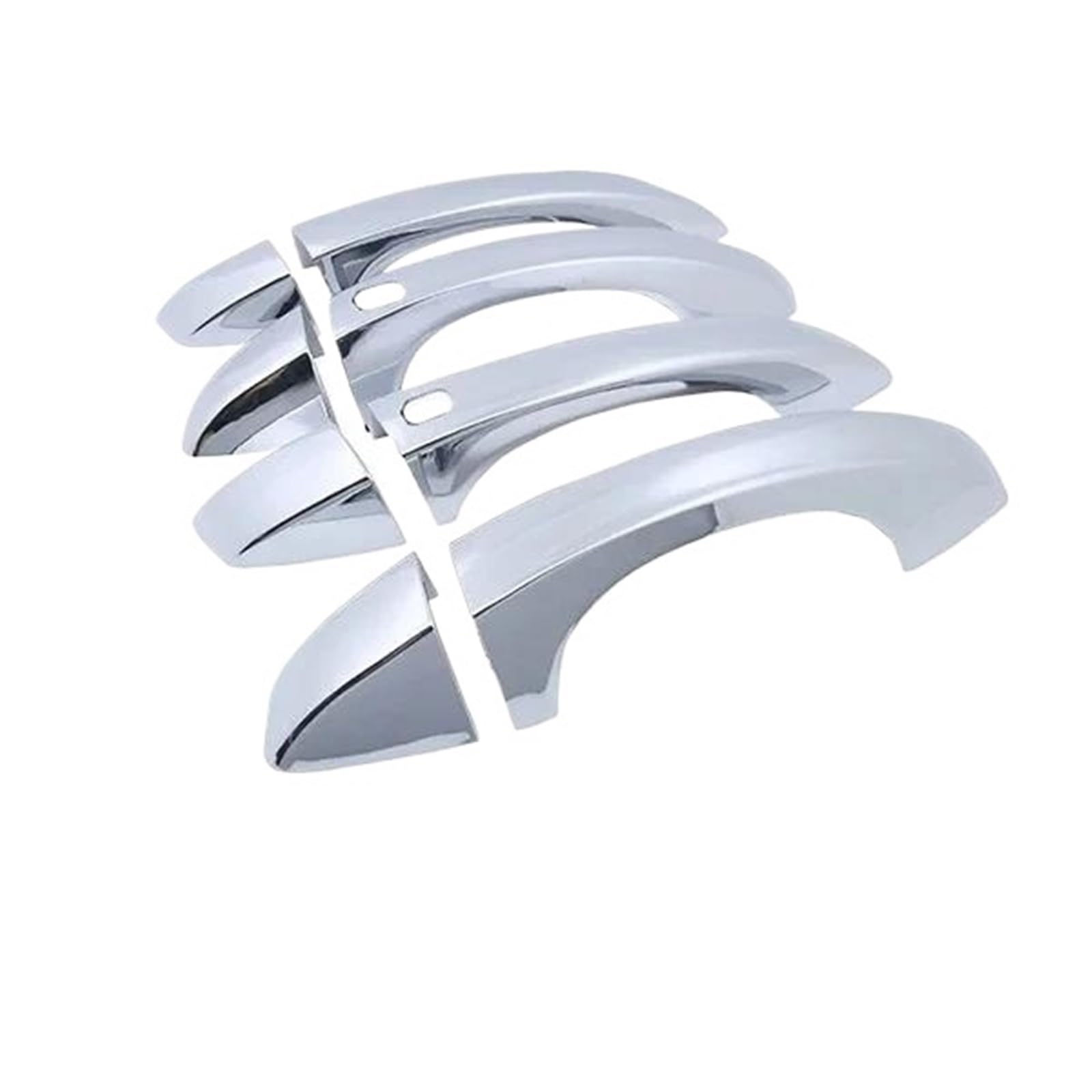 ATGCBCAUF Car Exterior Door Handle Covers Protective for Skoda for Octavia 5E MK3 2012-2019 Car Exterior Door Handles(B 4Handle 2 Buttons)