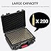 Kinghardcase Waterproof 5.56/223 Ammo Case - 200 Round Bullet Locking Storage Box - Mil-Spec Travel Safe for 5.56 223 Ammo/Bullet