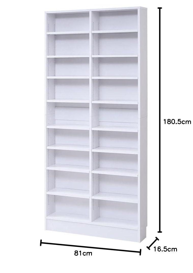 Amazon｜JKプラン MEMORIA オープン 本棚 文庫本 ラック 棚板 1cm 間隔