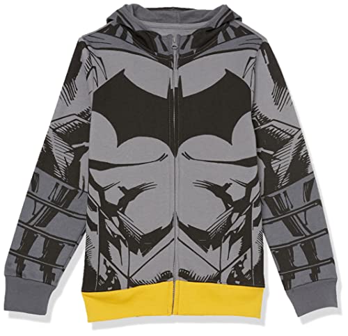 Sweatshirt à Capuche Garçon Batman DC Comics avec Cape Amovible de Cosplay de 4 à 20 Ans