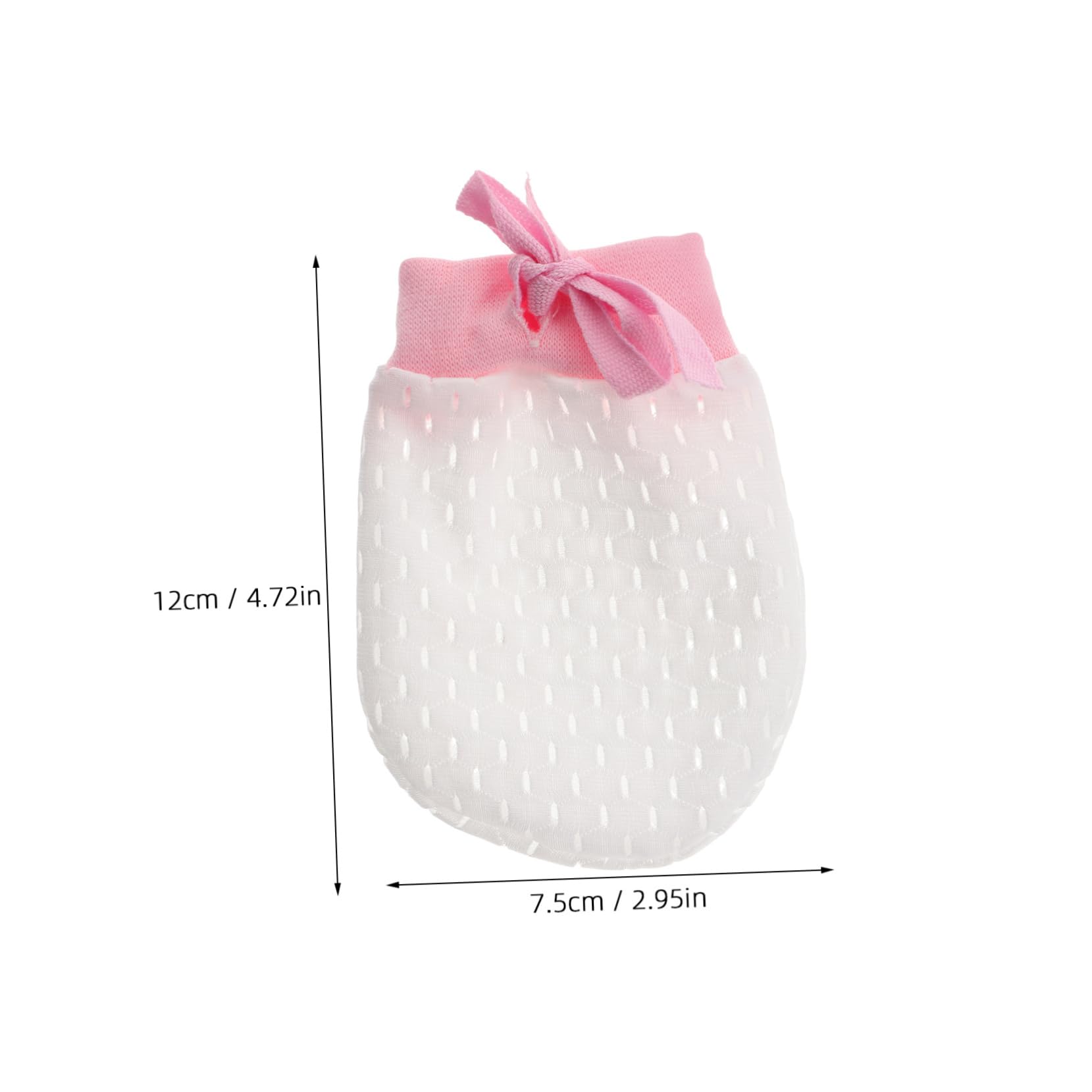TENDYCOCO 1 Pair Mesh Gloves Adjustable Gloves Summer Mittens Newborn Mittens No Scratch Mittens No Scratch Mittens Girl Mittens Nylon Pink