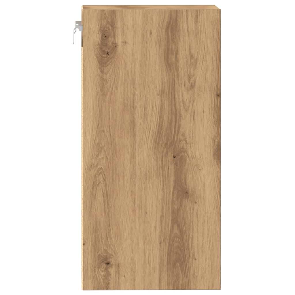 Hängeschrank Riga 20x29,5x60 cm, Küchenschrank in Artisan-Eiche Optik, Wandschrank aus robustem Holzwerkstoff für die Küche, platzsparende Wandmontage zur Küchenorganisation