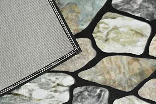 Image of ishro home Premium Kitchen mats for Floor Anti Slip | Machine-Washable |Waterproof| 2 Pcs Set| (18 x 55 + 18 x28 inches)