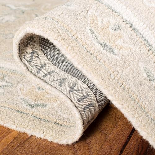 Image of 5x8 Ft Wool Floor Rug - Premium Handcrafted Woolen Tufted Carpet for Home & Office Use