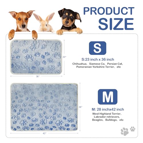 Image of Qeils Reusable Puppy Pads, 2 Pack Washable Pee Pads for Dogs, Non Slip Wee Wee pad, Absorbent and Leakproof Training Mats for Potty, Crate, Playpen, Bed, Sofa, 28 inchx 42 inch