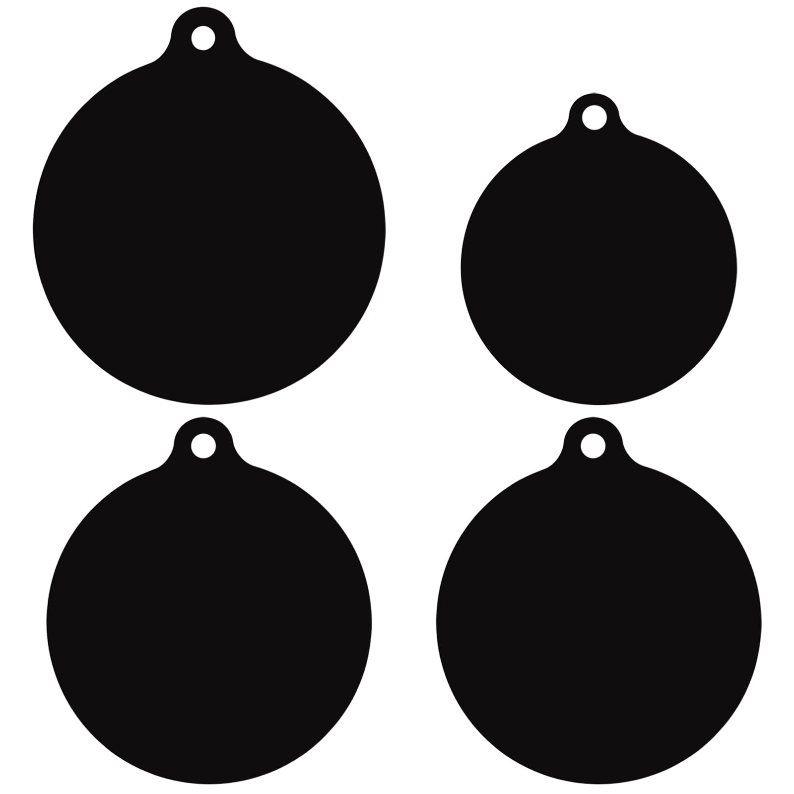 Dokeno 4 alfombrillas de silicona de inducción negras antideslizantes redondas resistentes al calor