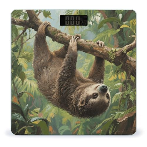 Báscula Digital de Baño con Pantalla LED y Vidrio Templado miniatura 1