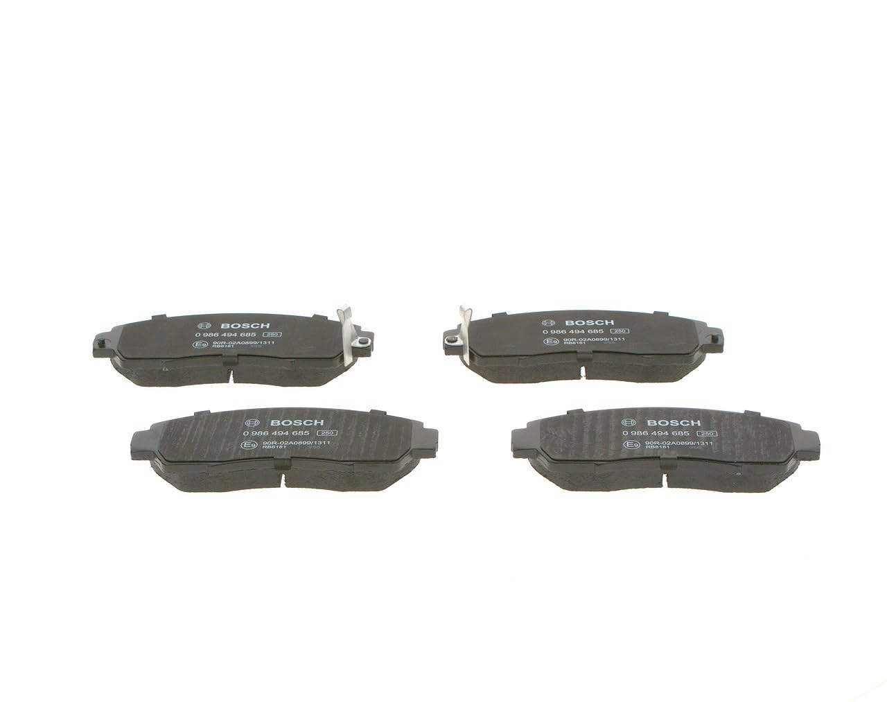 BOSCH Bremsbelagsatz, Scheibenbremse 0986494685