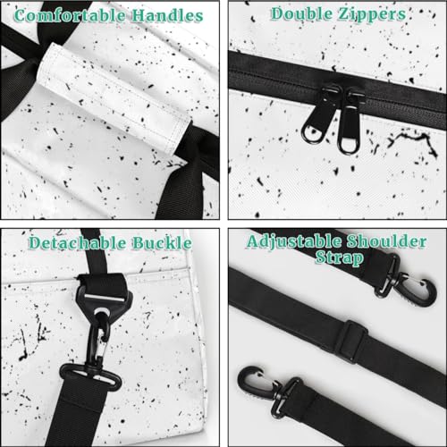 Personalized Gym Bag for Kids Girls, Black Girls Dance Custom Small Duffel Bag with Padded Handles Carry On Weekend Travel Bag for School Practice Ball Games4