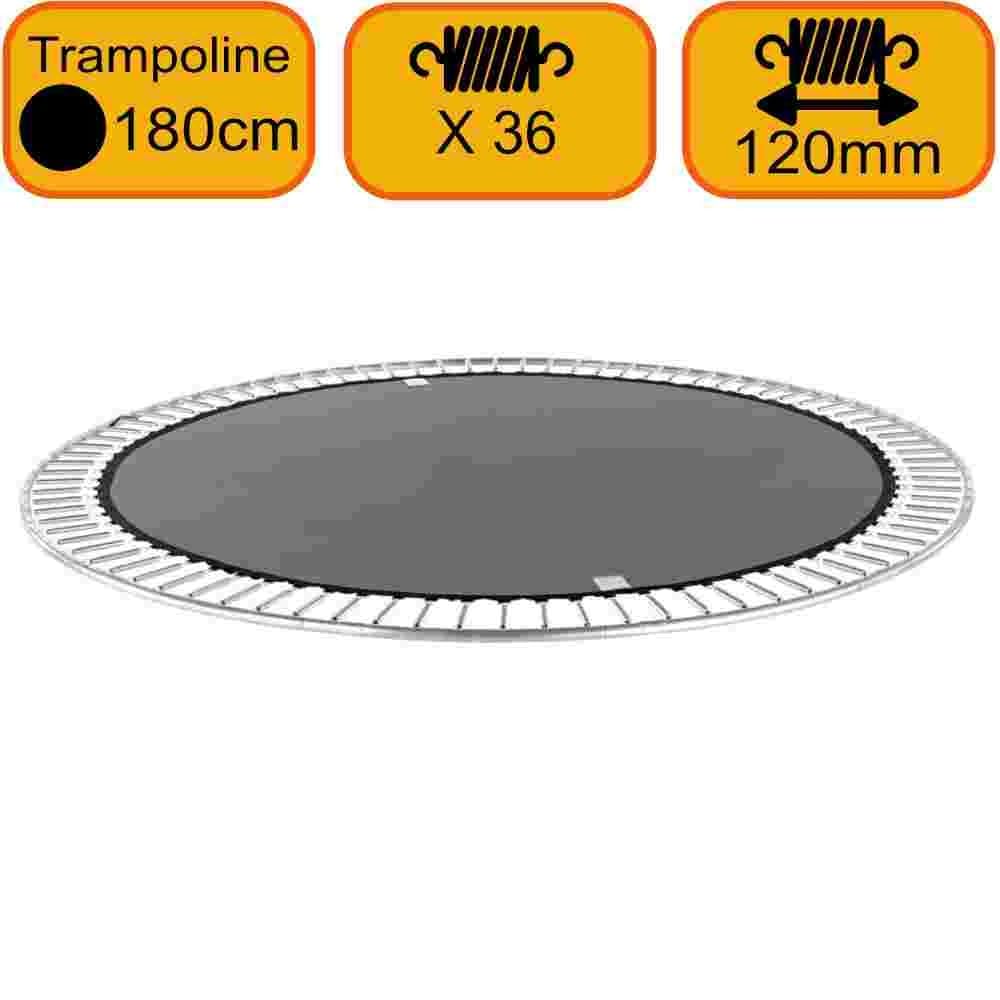 Toile de Saut pour Trampoline 180cm Rond - 36 Ressorts x 120mm