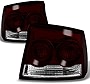 AKKON - For Dodge Charger 4Dr Sedan Dark Red Tail Lights Brake Lamps Driver and Passenger Replacement