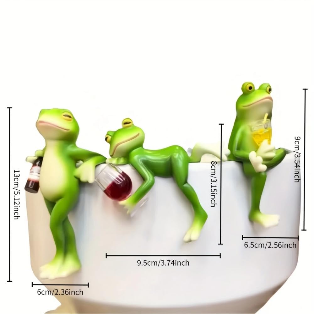 Mini-Frosch Topfpflanzen Dekorationen, lustige Garten Dekoration, Outdoor-Geschenke, Frauen Frosch Statuen, Pflanzer, Terrasse, Rasen