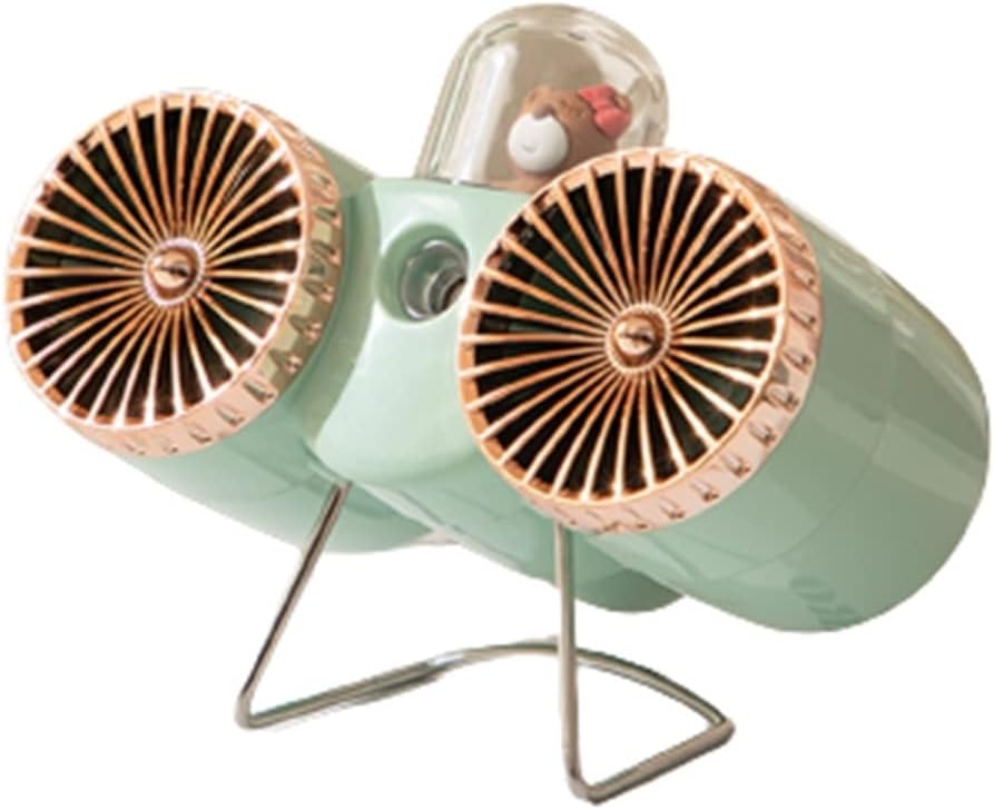 Ventilador de aire acondicionado portátil, mini ventilador de aerosol verano USB Anion Fan de refrigerador personal con 3 velocidades, Humidificador Sprays Ventilador de niebla, Aire Acondicionado Por