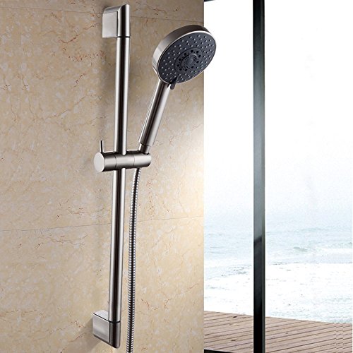 Cabezal de ducha con soporte ajustable y manguera de 79 in miniatura 2