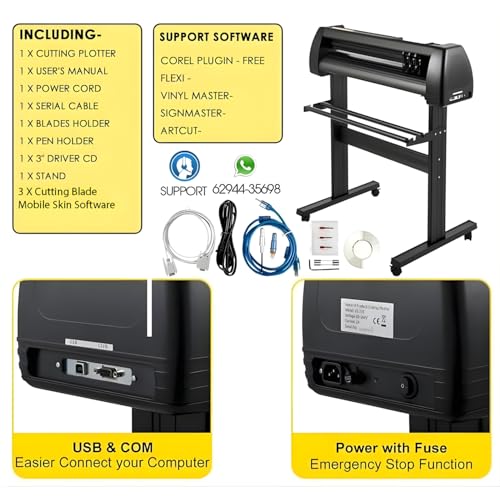 Image of MY PRINT | 24 INCH Mobile Skin Cutting Machine with Software | Radium STICKER CUTTING | Number Plate | Vinyl Cutting | Customise Work For Business Products | With STAND & Installation Guide