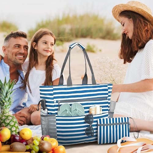 Beach Tote Bag, Waterproof Sandproof Organizer Foldable Pouch, Large Beach Bag, Tote Pool Bags For Boat Water Bottles3