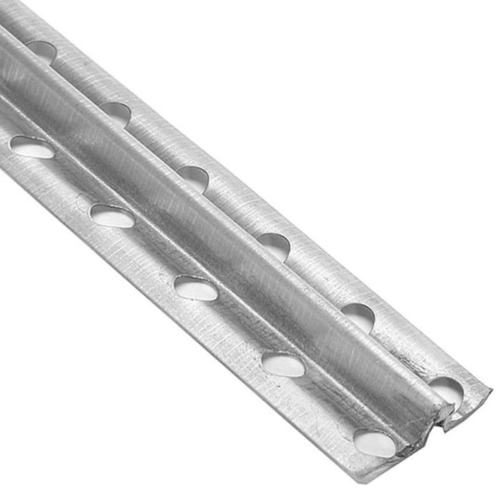 doitBau Perfil de enlucido rápido, riel de enlucido interior, perfil de acero galvanizado resistente a la corrosión, riel empotrado para paredes planas, grosor de 10 mm x 2,6 m por perfil, 100 barras