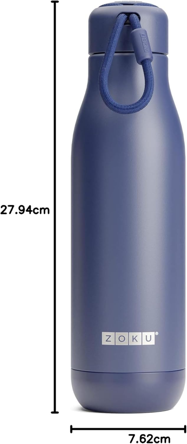 ZOKU - Botella Acero Inoxidable 750 ml PC Azul Marino