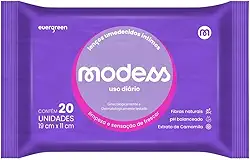 Lenço Umedecido Higiene Íntima Modess 20un