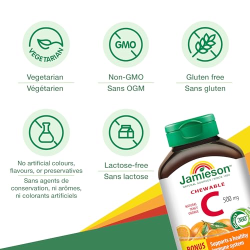Image of Jamieson Vitamin C Orange 500mg 120 Tablets
