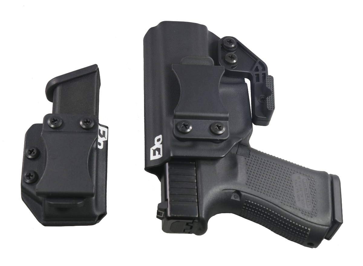 IWB Kydex Holster Compatible with Glock 19 23 32 w/IWB Mag Carrier -The Paladin Series -Made in USA- GEN 5 Compatible