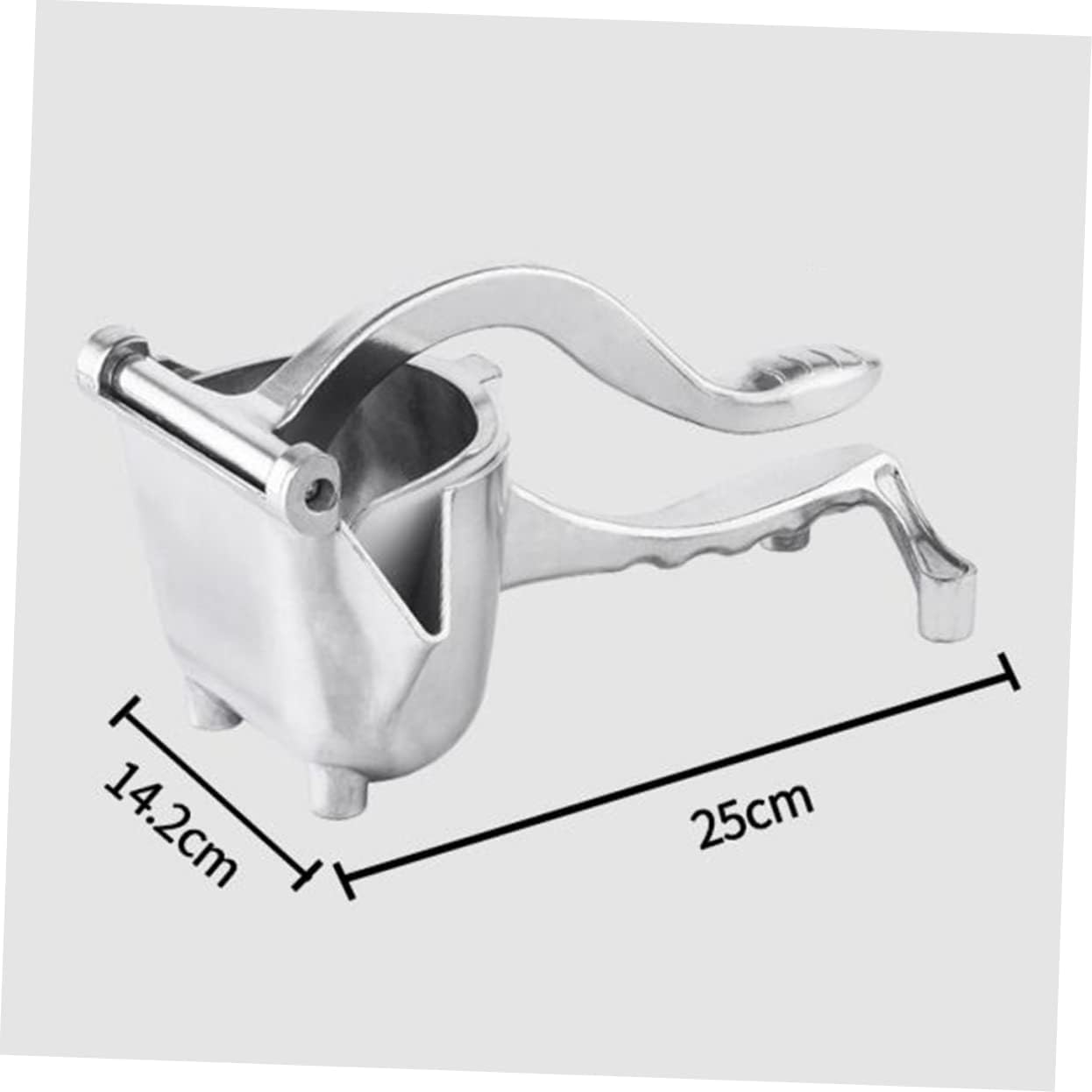 Garneck Manual Handheld Fruit Juicer Aluminum Alloy Compact Size Perfect for Lemon Orange Pear Easy to Clean