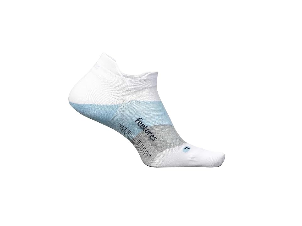 Feetures Elite Ultra Light No Show Tab No Show Socks Shoes White Sky : SM (US Women's Shoe 4-6.5), Nylon/Spandex
