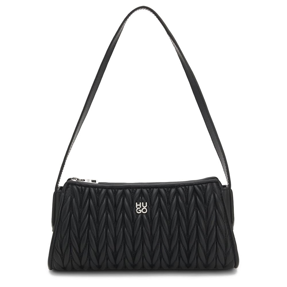 HUGO Womens Chris 2.0 Ma Hobo Shoulder Bag Black One Size