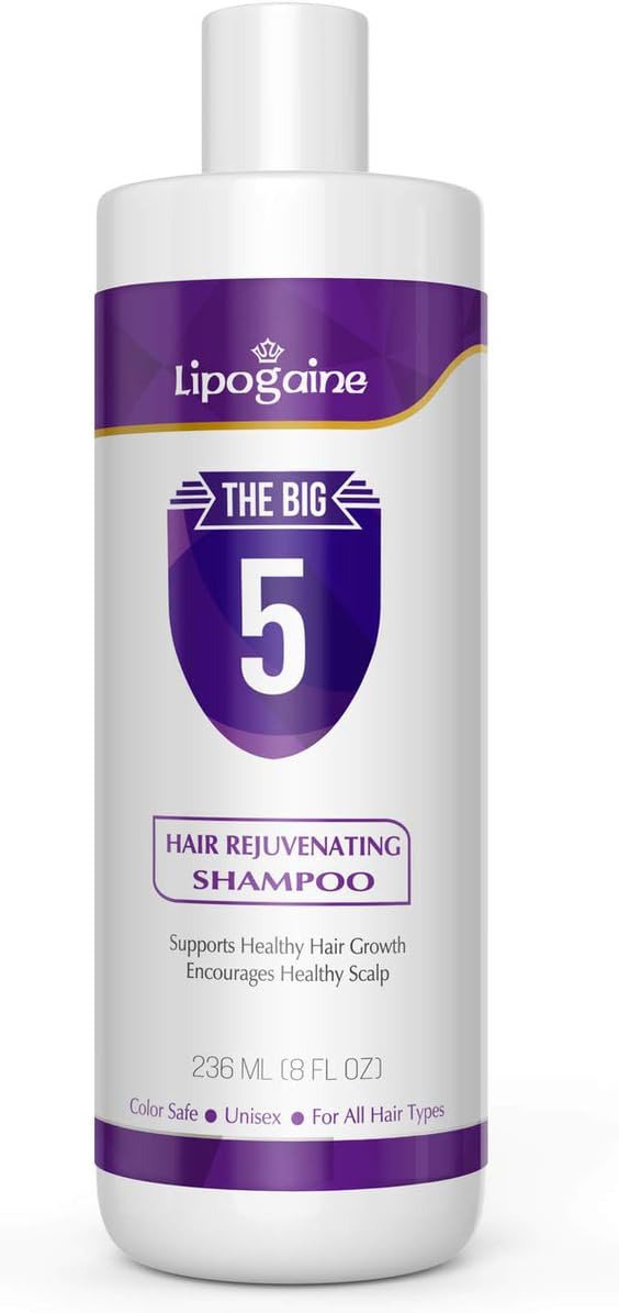Big 5 Hair Stimulating All Natural Shampoo for Hair Thinning & Breakage (purple) (16oz)