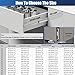 VITERLYNX 200Lbs Soft Close Heavy Duty Drawer Slides 1 Pair 16 18 20 22 28 Inch Full Extension Ball Bearing Slow Closing Rails, Side Mount Cabinet Runners Kitchen Tool Box Tracks Glides- 18