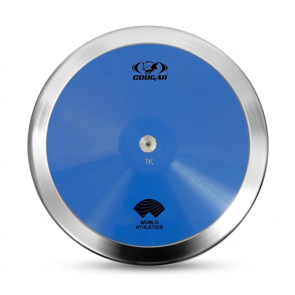 COUGAR Speedy Plastic Discus Throw IAAF Certified for Men/Women with ABS Steel Rim, 1.00 KG-image-26