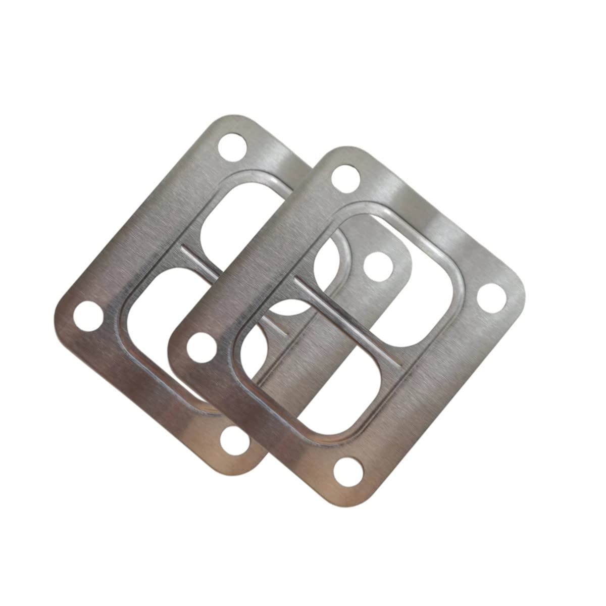 YCHIMAN2 Pack Divided T4 Turbo Turbocharger Inlet Twin Scroll Gasket Stainless Precision PTE Steel Turbine Garrett