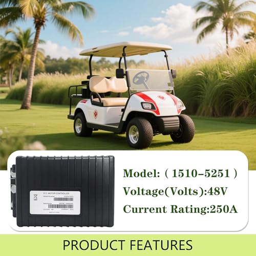 Image of 48V 275A 1510A-5251 1510A-5250 1510-5201 for Curtis DC Motor Controller 1510-5201 / 1510-5251 / 1510-5250 Compatible with Golf Carts Club Car 2000-2008